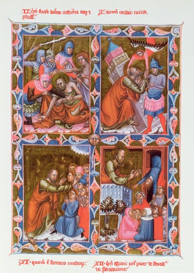 Scenes from the life of Saint Paul, facsimile of a 15th century manuscript of the Legendaire des Anjou-Hongrie, school of Bologna by French School