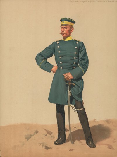 Silesian Dragoon Regiment No 4, Lieutenant in Interim Coat by French School