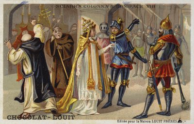 Sciarra Colonna Slapping Pope Boniface VIII Across the Face, 1303 by French School