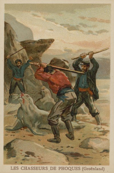 Seal Hunters (Greenland) by French School