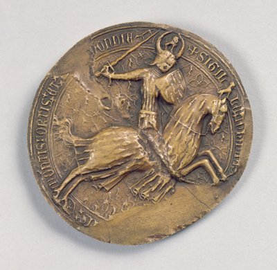 Seal of Jean IV the Valliant, Duke of Brittany by French School