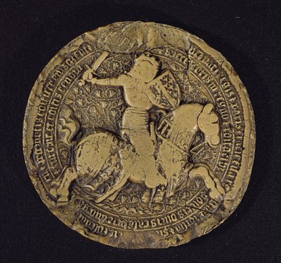 Seal of Louis I of Anjou King of Sicily by French School