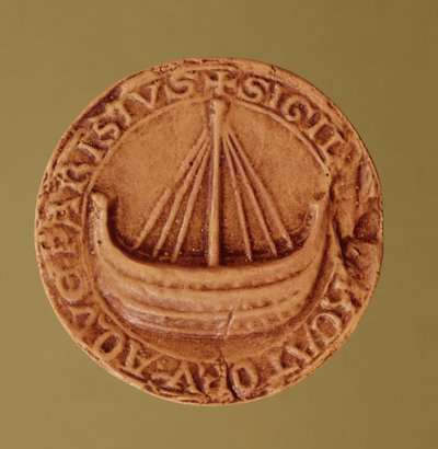 Seal of the Hanse of Water Merchants, Early 13th Century by French School