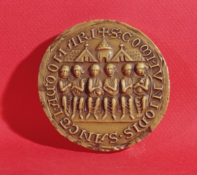Seal of the Town of Saint Omer depicting the aldermen by French School