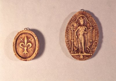 Seals of Marguerite de Provence, 1284 by French School