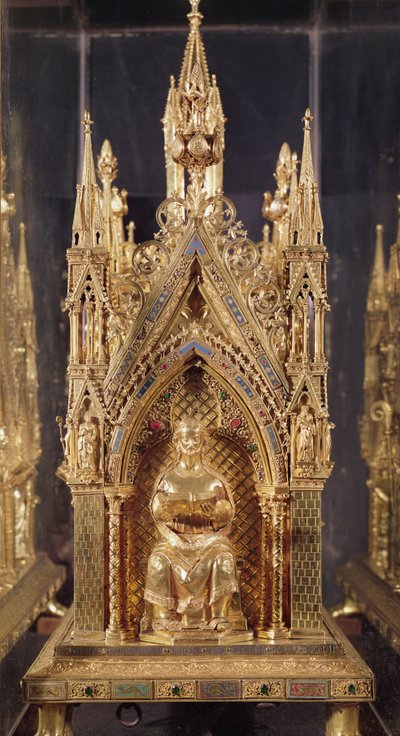 Seated figure of Christ, from the Reliquary of Saint Taurin by French School