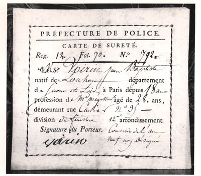 Security card by French School