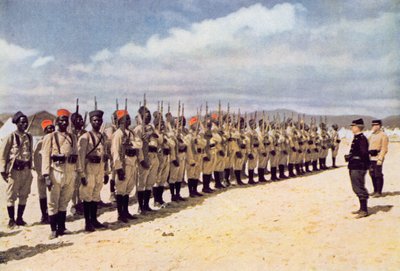Senegalese Infantry on the Beach at Frejus by French School
