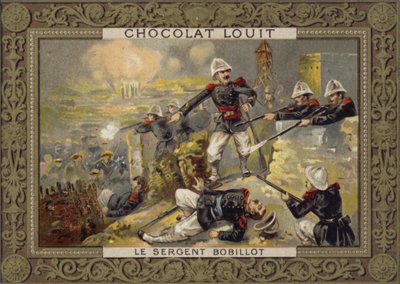 Sergeant Jules Bobillot, French soldier, at the Siege of Tuyen Quang, Tonkin, Sino-French War, 1884-1885 by French School