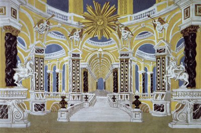 Set design for The Magic Flute by Wolfgang Amadeus Mozart by French School