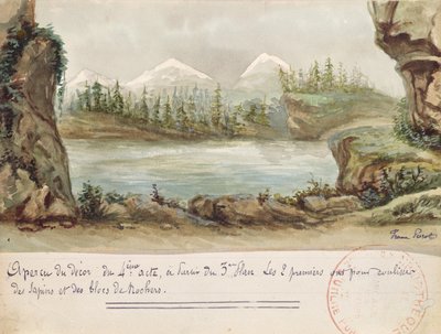 Set design for Act IV of the opera William Tell by Gioacchino Rossini, performed on 3rd August 1829 at the Paris Opera by French School