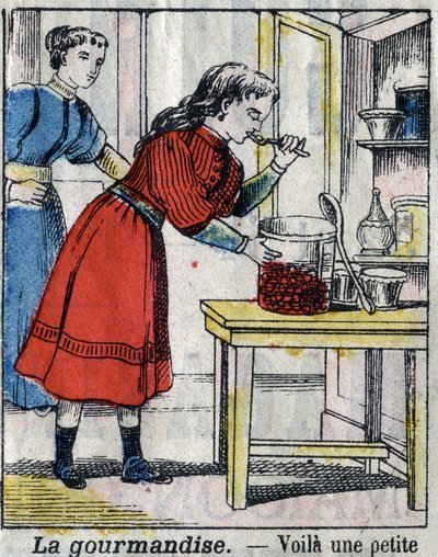 The seven deadly sins: gluttony (I sette peccati o vizi capitali) by French School