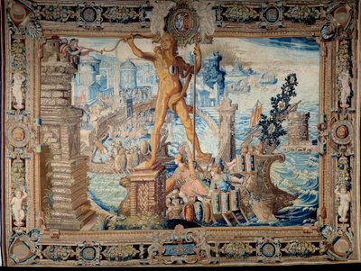 Seven Wonders of the World: The Colossus of Rhodes by French School