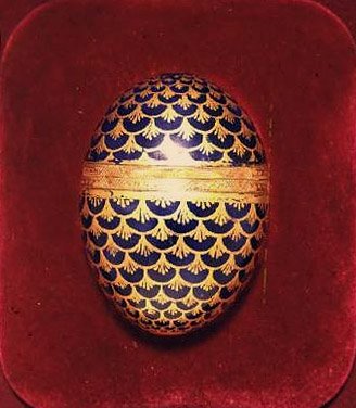 Sevres bonbonniere in the form of an egg, 1762 by French School