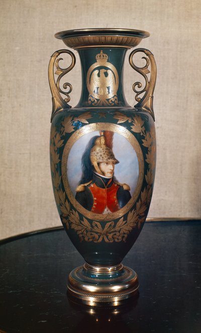 Sevres vase depicting Louis Bonaparte by French School