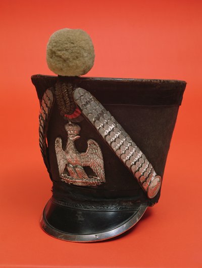 Shako of a lancer of the army of the First French Empire, c.1804-1815 by French School