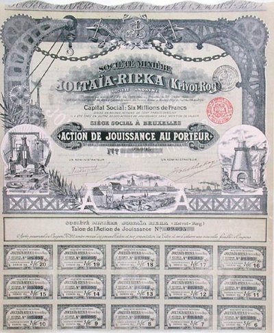 Share certificate for the Franco-Russian 