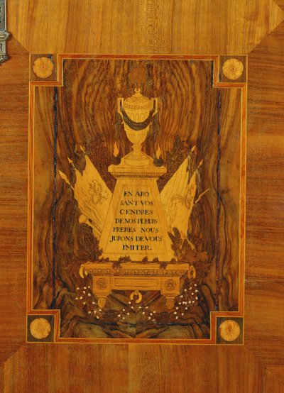Sideboard with Marquetry Design of Emblems and Mottoes of the French Revolution by French School