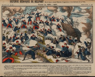 Siege of Belfort, Franco-Prussian War, November 1870 - February 1871 by French School