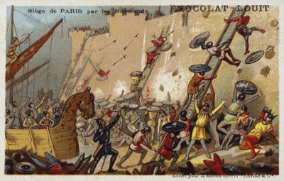 Siege of Paris by the Normans, 9th Century by French School
