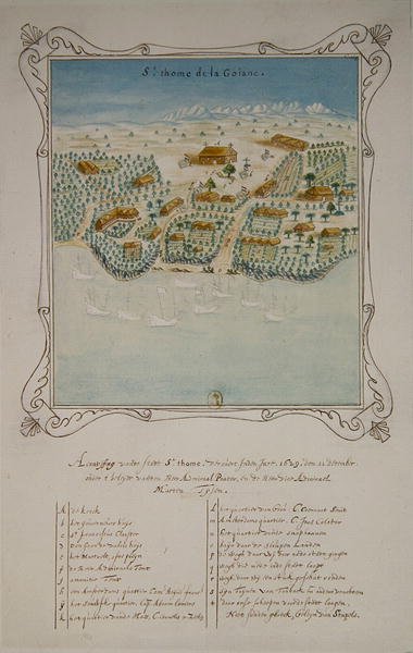 Siege of Saint Thomas de la Goiane, in the Antilles, 11th December 1629 by French School