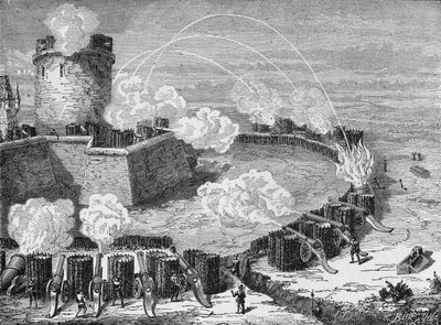 Siege of a Fortified Castle in the 16th Century by French School