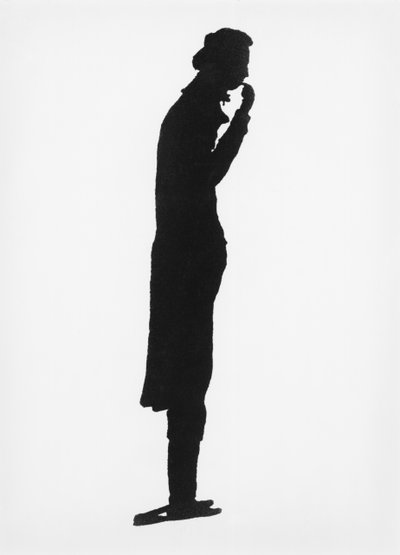 Silhouette of Henri Benjamin Constant de Rebecque, Illustration from Histoire des Etrangers en France, 1791 by French School