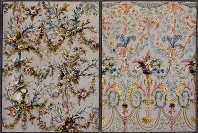 Silk for furnishings, Engraving from Dictionnaire de l