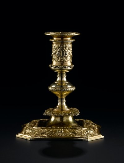 Silver-gilt candlestick with detachable nozzle, from the Lennoxlove toilet service, owned by Frances Teresa Stewart, Duchess of Richmond and Lennox: French, Paris, by Pierre Masse, 1661 - 1662 by French School
