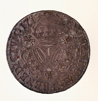 Silver French Ecu, Reign of King Louis XIV by French School