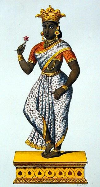 Simaladevi wife of Yama (engraved by C. de Motte) by French School