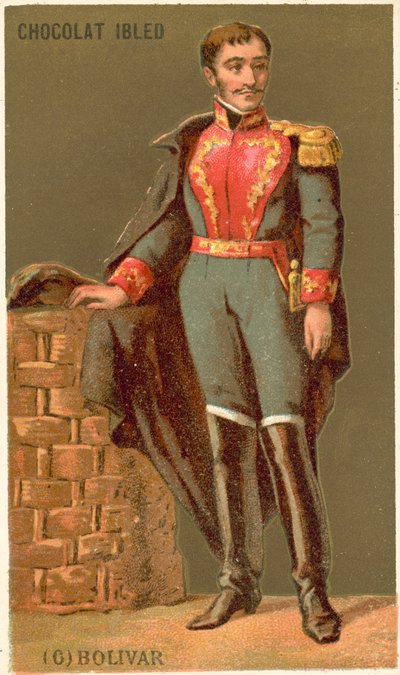 Simon Bolivar, Venezuelan Military and Political Leader by French School