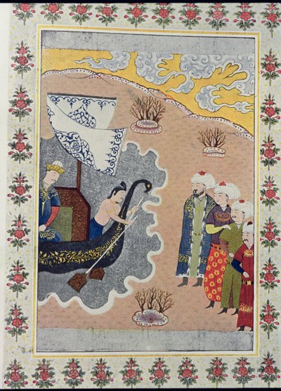 Sinbad embarking, illustration for Sinbad the Sailor, from The Arabian Nights, 1895 by French School