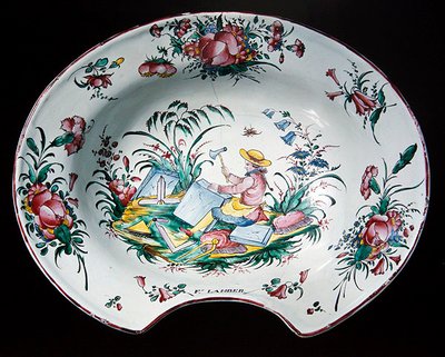 Sinceny Plate with a Stonemason Decoration, c.1780 by French School