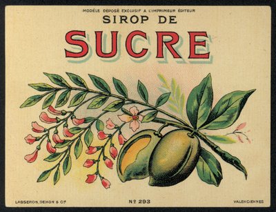 Sirop de Sucre, advertisement by French School