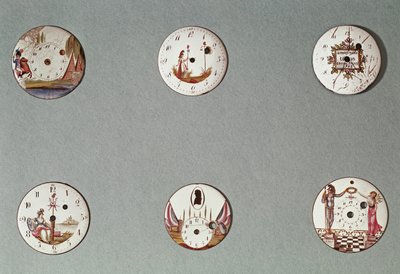 Six pocket watches decorated with Revolutionary symbols by French School
