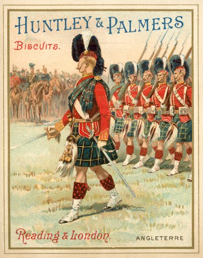 Soldiers of a Highland regiment on parade by French School