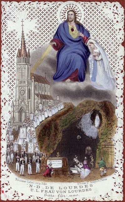 Souvenir of the Pilgrimage to Lourdes, made for the International Exhibition in Paris, 1867 by French School