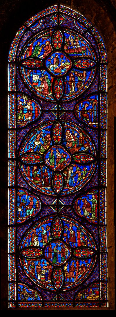 St Anthony and St Paul Anchorite window by French School