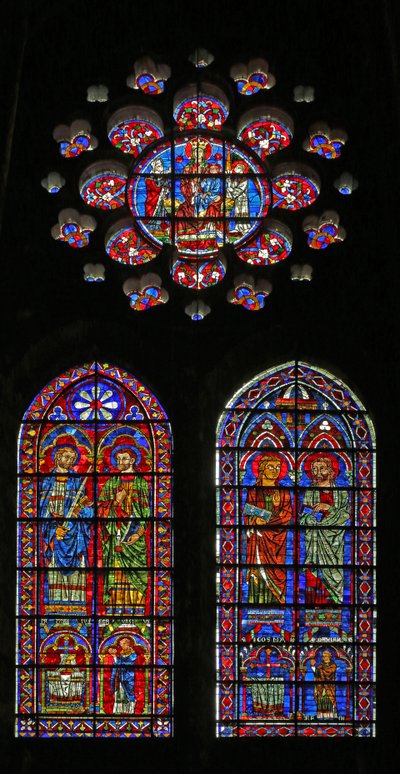St Cosmos, St Damien, St Gervais and Proteus; Donor Priests; The Virgin and Child Above by French School