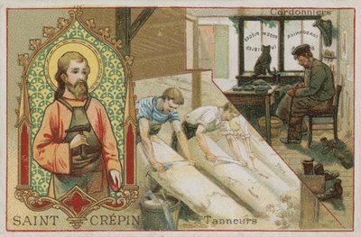 St Crispin, Cobblers and Tanners by French School