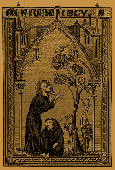 St. Francis of Assisi Talking to the Birds by French School