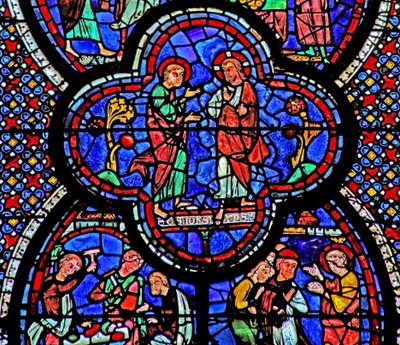 St John Window: Christ Appears to St John by French School