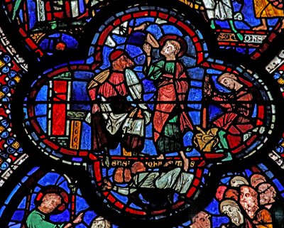 St John Window: He Drinks the Poisoned Chalice by French School
