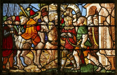 St Julien de Brioude Arrested in Front of a Monastery by French School