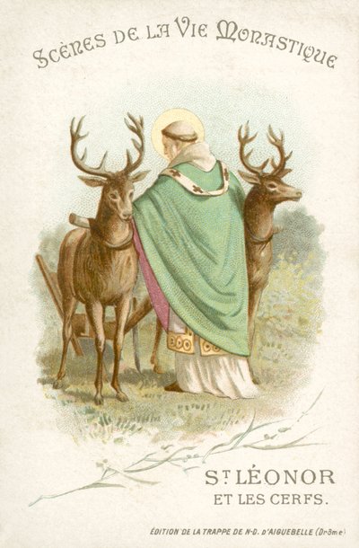 St Leonor and the deer by French School