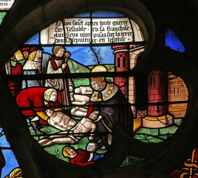 St Louis Performing Good Deeds: Burying the Dead by French School