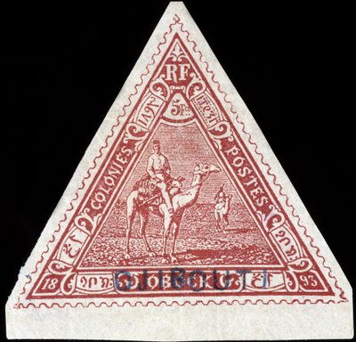 Stamp of the French Colony of Obock Renamed 