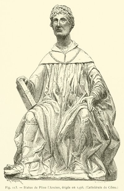 Statue of Pliny the Elder, Erected in 1498, Cathedral of Como by French School
