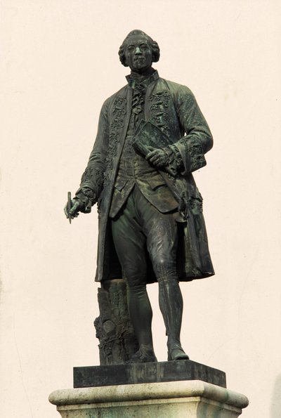 Statue of Georges Louis Leclerc, Count of Buffon (1707-1788), Montbard (21 Côte d